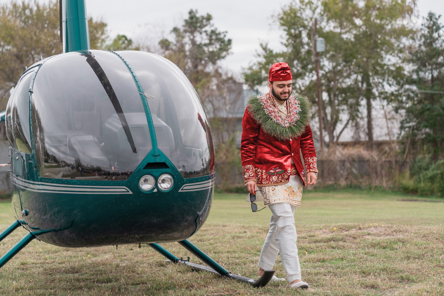 Helicopter Wedding Landscape